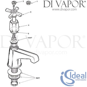 Ideal Standard Plaza Pair Basin Taps Spare Parts - IDL DV 259
